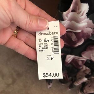 Dark flower short dress from dress barn 2P